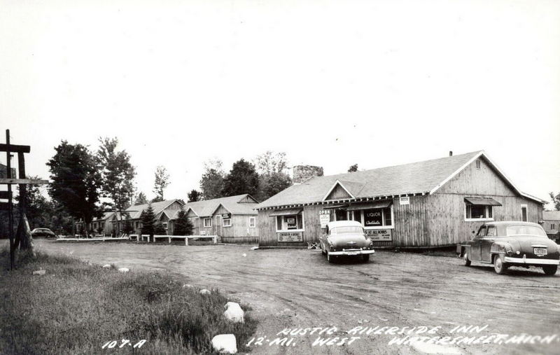 Rustic Riverside Inn - Vintage Postcard (newer photo)